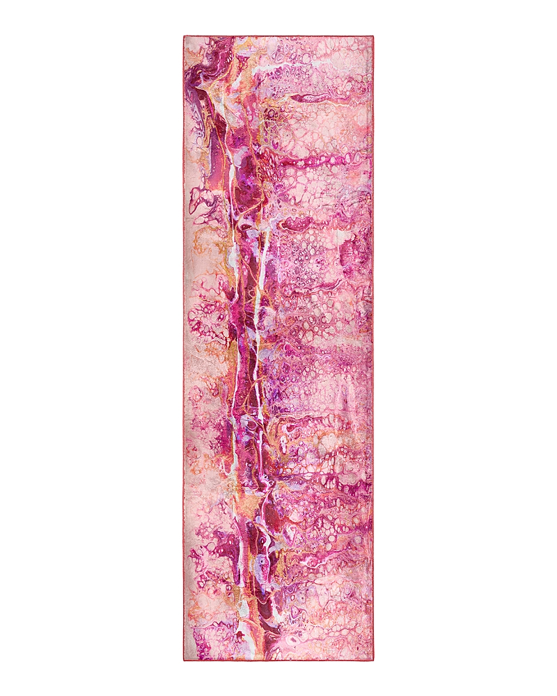Dalyn Rug Company Rug Company Kikiamo Kk16 Runner Area Rug, 2'3 X 7'6 In Flamingo/pink
