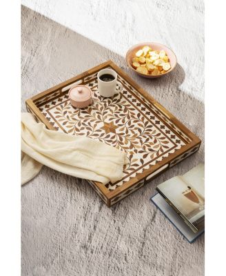 Jodhpur Wood Inlay Decorative Tray