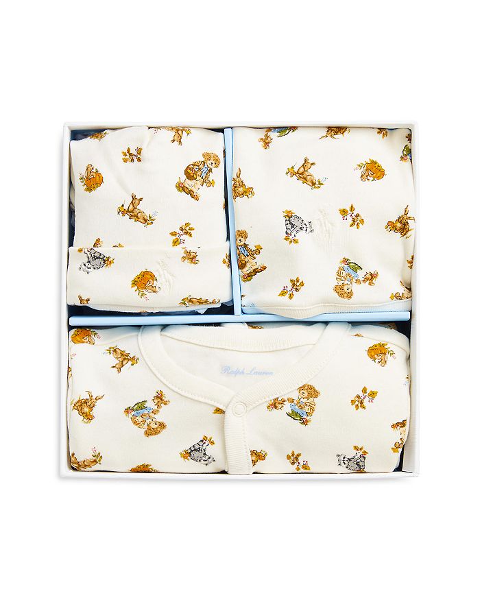 Ralph Lauren - Boys' Polo Bear Cotton 3 Piece Gift Set - Baby