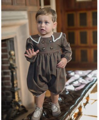  Unisex Petite Maison Blair Estate Tweed Romper