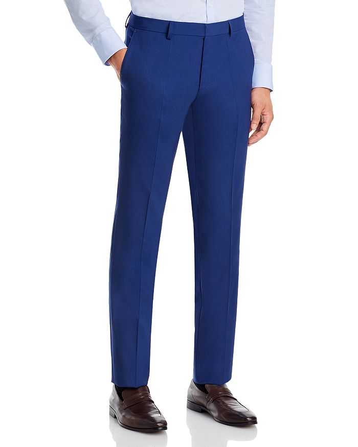 HUGO - Performance-stretch cotton trousers with drawcord waist