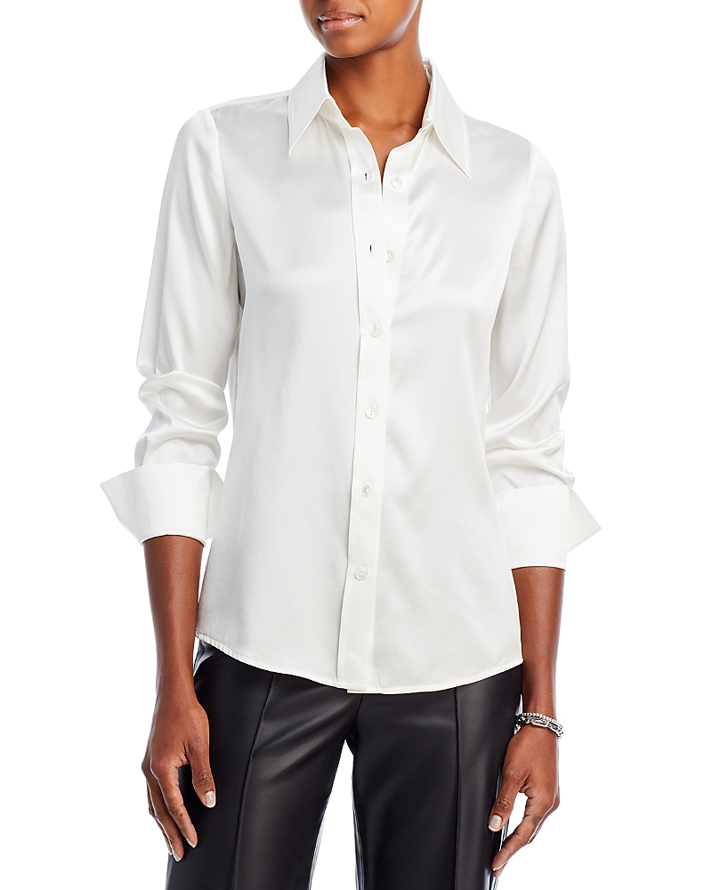 RAMY BROOK SILK-BLEND VICTORIA BLOUSE