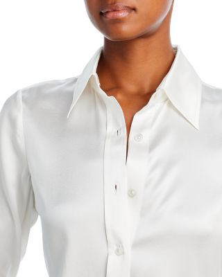 Silk-Blend Victoria Blouse