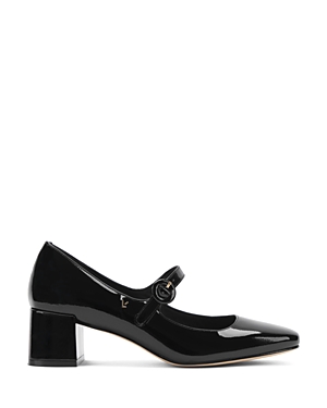 Larroude Women's Blair Buckled Ankle Strap Block Heel Pumps In Black