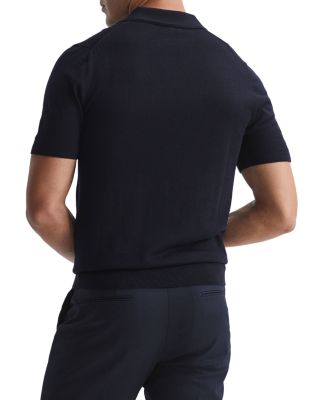 Duchie Short Sleeve Open Collar Merino Polo Shirt