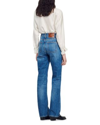 Moore High Rise Flare Jeans in Blue Jean