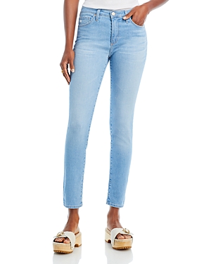 Ag The Prima Mid Rise Crop Cigarette Jeans In Sunlit