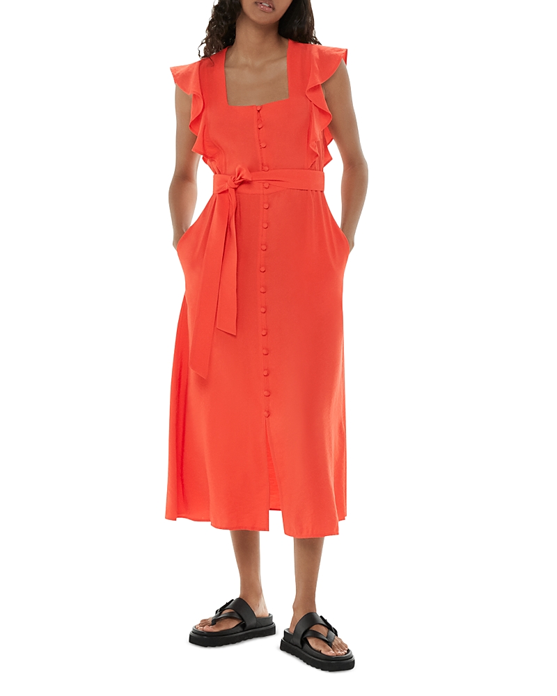 whistles dress red Buy Whistles Red Petite Panel Linen Blend Dress from Next USA