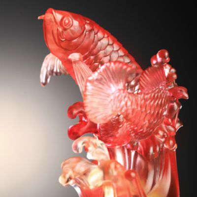 Aligned with the Light, I Triumph Dragon Fish Figurine 