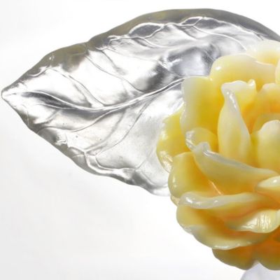 Singular Elegance Camellia Bloom Sculpture 