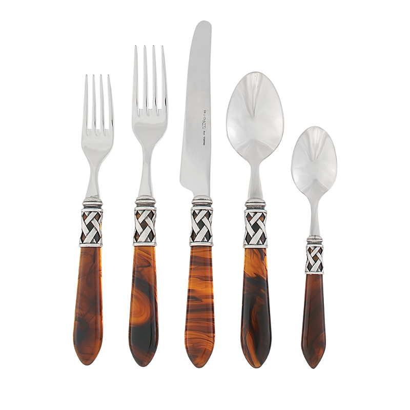 Vietri Aladdin Brilliant Five-piece Place Setting, Set Of 4 In Brown