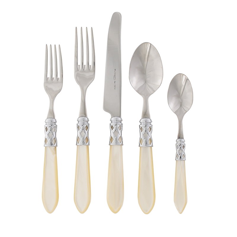 Vietri Aladdin Brilliant Five-piece Place Setting, Set Of 4 In Light Beig