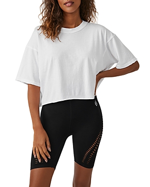 Free People Cotton Inspire Tee In White