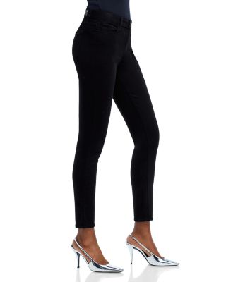 Hoxton High Rise Ankle Skinny Jeans in Black Shadow - Exclusive