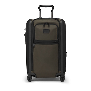Shop Tumi Alpha 3 International Dual Access 4-wheel Carry-on In Olive Night