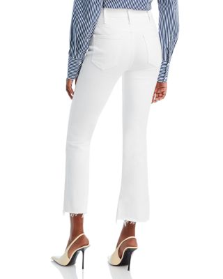 The Hustler High Rise Frayed Flare Leg Ankle Jeans in Fairest of Them All