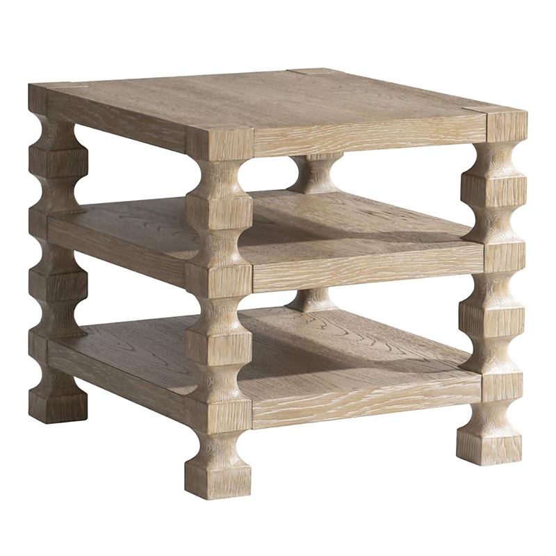 Bernhardt Aventura Side Table In Medium Brown