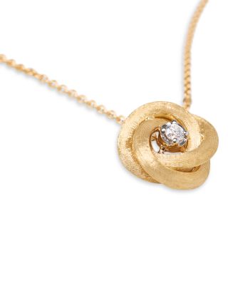 18K Yellow Gold Jaipur Link Diamond Pendant Necklace, 16.5"