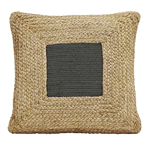 Tov Furniture Blank Mind Square Accent Pillow, 16.9 In Black/natural
