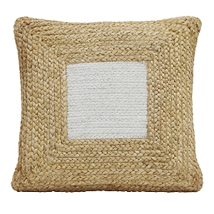 Tov Furniture Blank Mind Square Accent Pillow, 16.9 In Natural/white