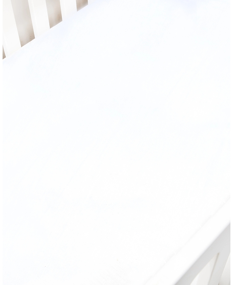 Gooselings Solid Crib Sheet In White