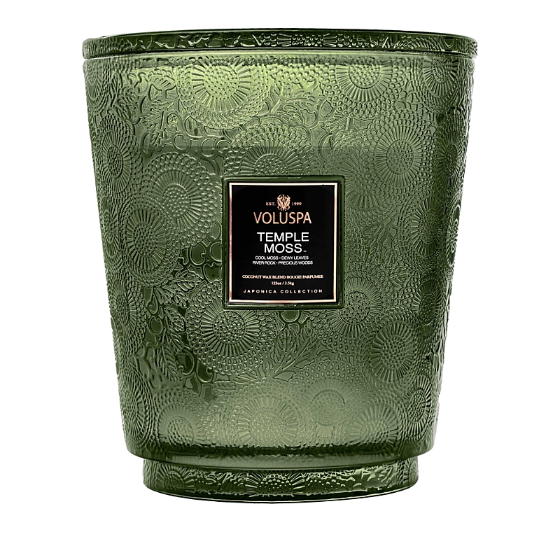 VOLUSPA TEMPLE MOSS 5 WICK HEARTH CANDLE, 123 OZ.