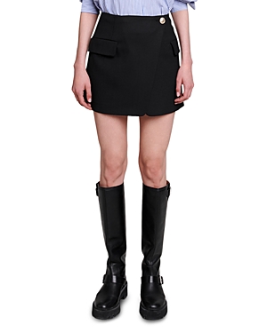 Shop Maje Jakino Skort In Black