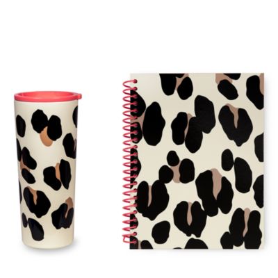 kate spade new york Forest Feline Tumbler and Notebook Set