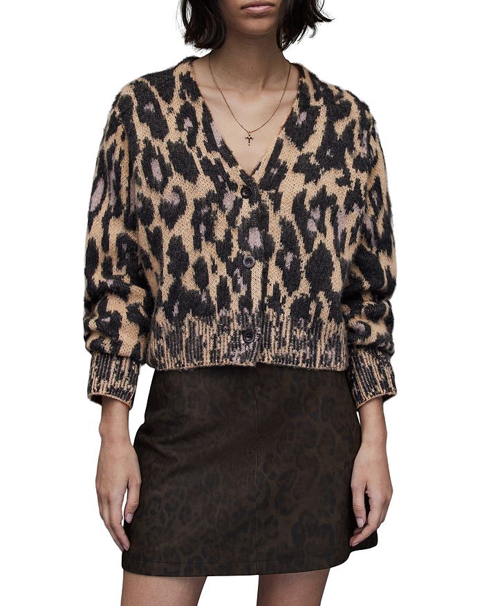 Allsaints shop leopard sweater