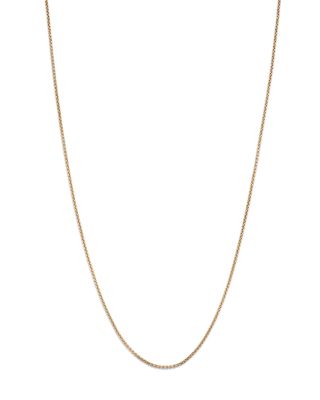 Zoe Chicco 14K Yellow Gold X-Small Box Link Chain Necklace, 16-18