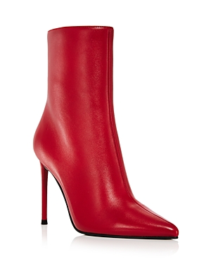 Aqua Women's Gal Pointed High Heel Booties - 100% Exclusive In Red Leather