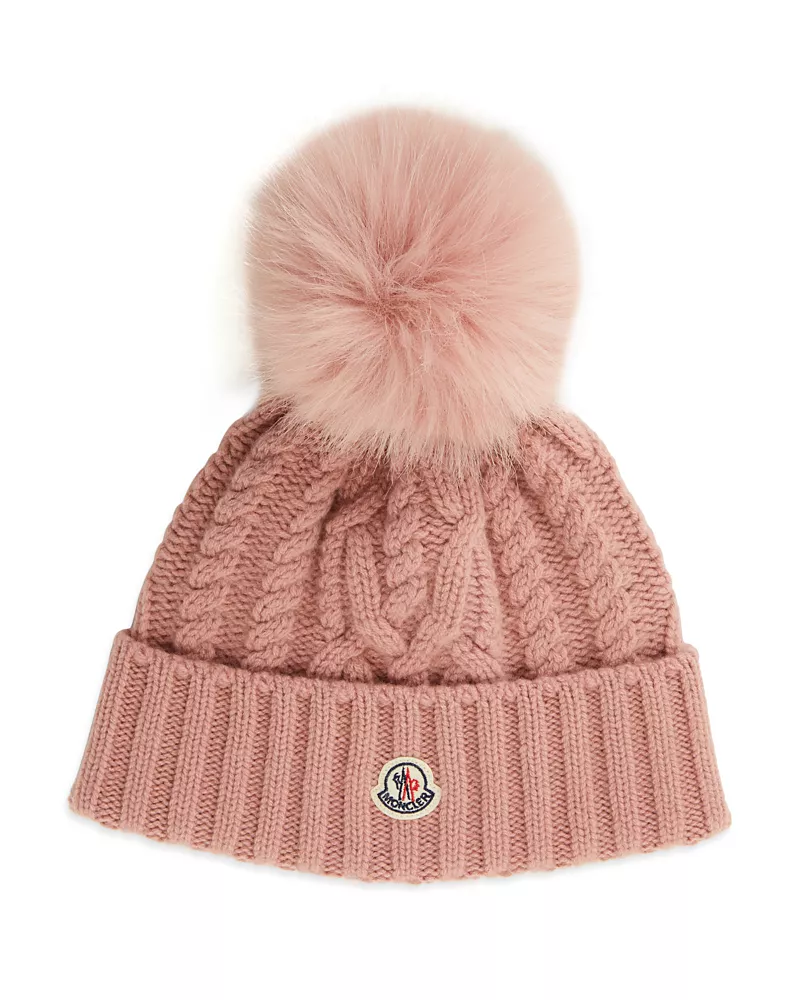 Moncler Cable Knit Pom-Pom Hat