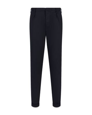 Cotton Stretch Pleated Pants
