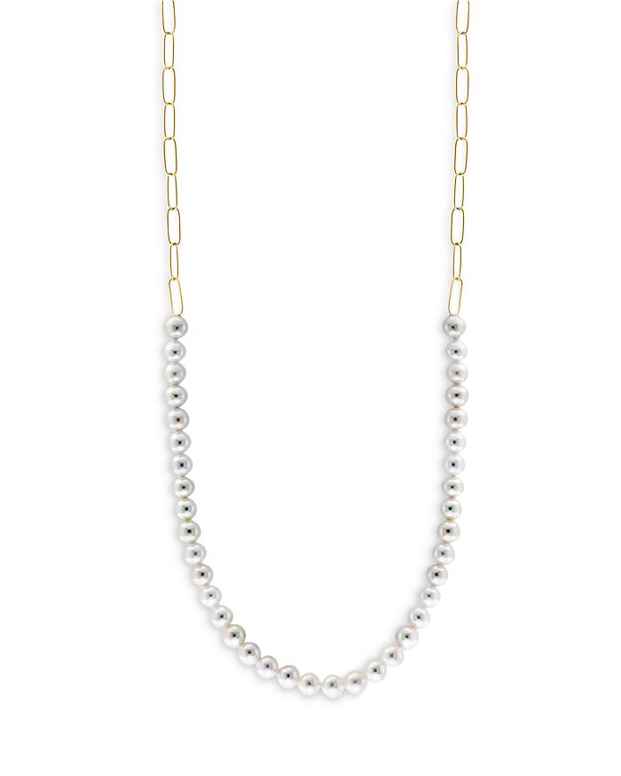Bloomingdale s Cultured Freshwater Pearl 5 mm Necklace in 14K
