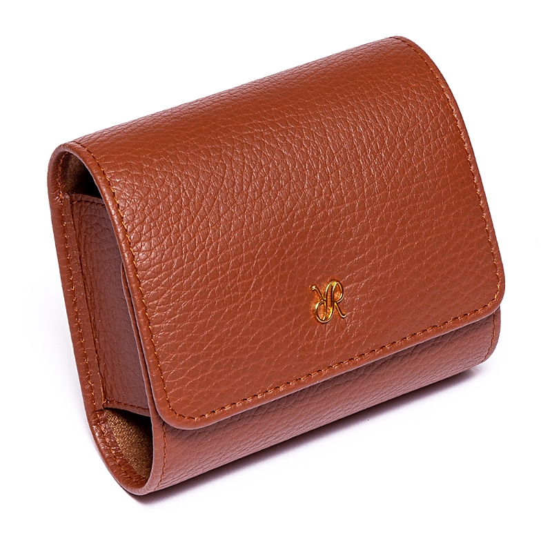 Rapport London Berkeley Leather Single Watch Case In Tan