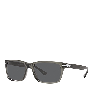 Shop Persol Rectangle Sunglasses, 58mm In Gray/gray Solid