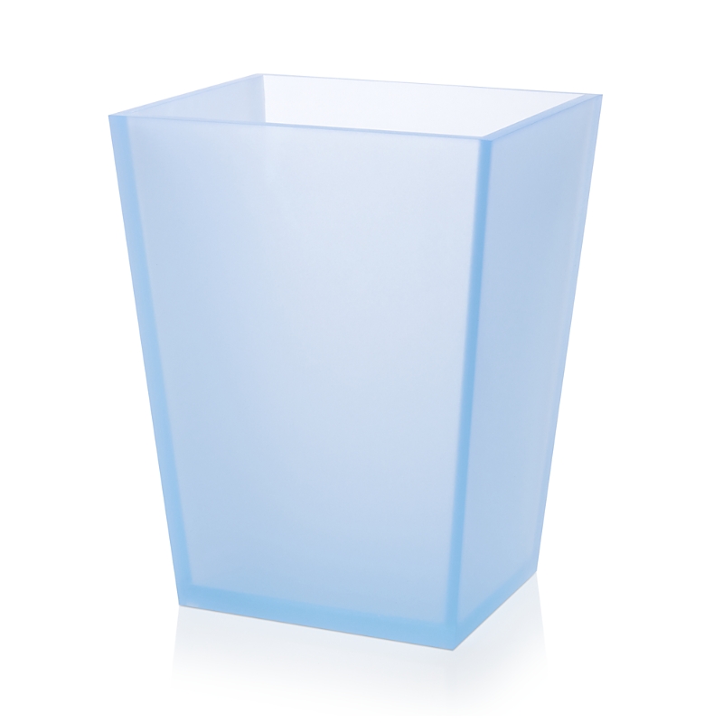 Mike And Ally Frost Sky Wastebasket In Frosted Blue