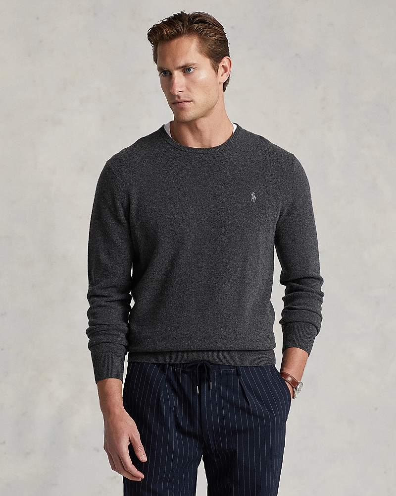 POLO RALPH LAUREN WOOL REGULAR FIT CREWNECK SWEATER