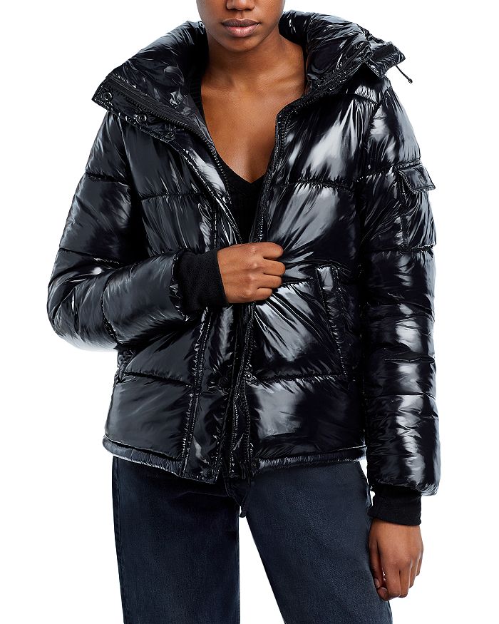 AQUA Lacquer Puffer Jacket - 100% Exclusive | Bloomingdale's