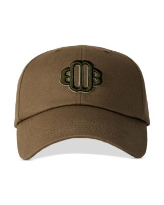 Maje Logo Baseball Cap In Khaki