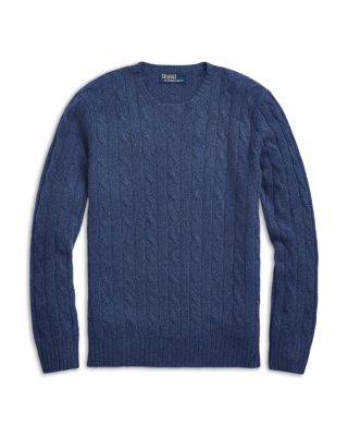 Cashmere Cable Knit Crewneck Sweater