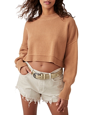 FREE PEOPLE EASY STREET CROPPED SWEATER