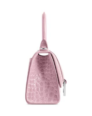 Hourglass XS Handbag Crocodile Embossed