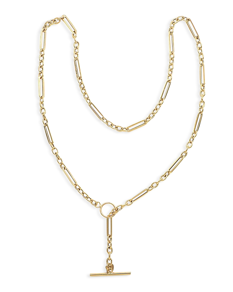 Alberto Amati 14k Yellow Gold Alternate Paperclip Link Toggle Necklace, 20 In Gold