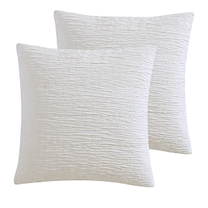Vera Wang Ruched Chenille Square Pillow Cover, 20 X 20