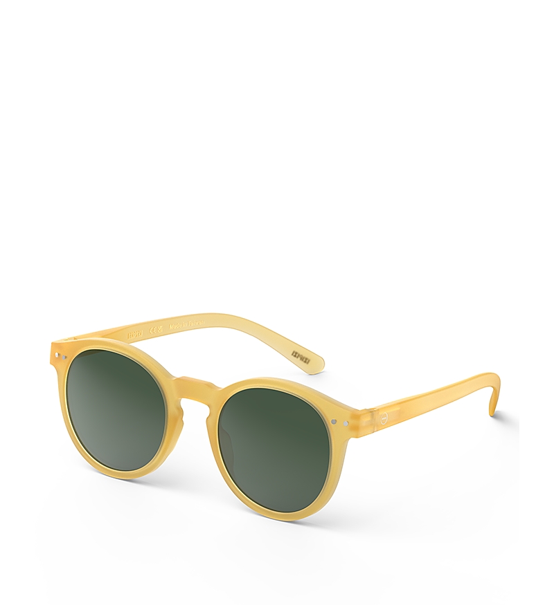 Izipizi Slmsmc135 #m C135 Round Sunglasses In Yellow/green Gradient
