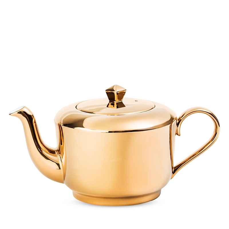 Richard Brendon Reflect Medium Teapot In Gold/white