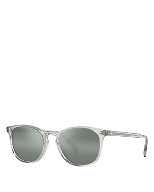 Shop Oliver Peoples Finley Esq. Round Sunglasses, 51mm In Gray/gray Gradient