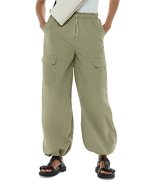 Whistles Pippa Parachute Trousers In Sage Green