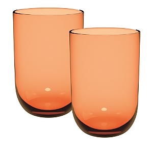 Villeroy & Boch Like Highball Glass, Set Of 2 In Orange